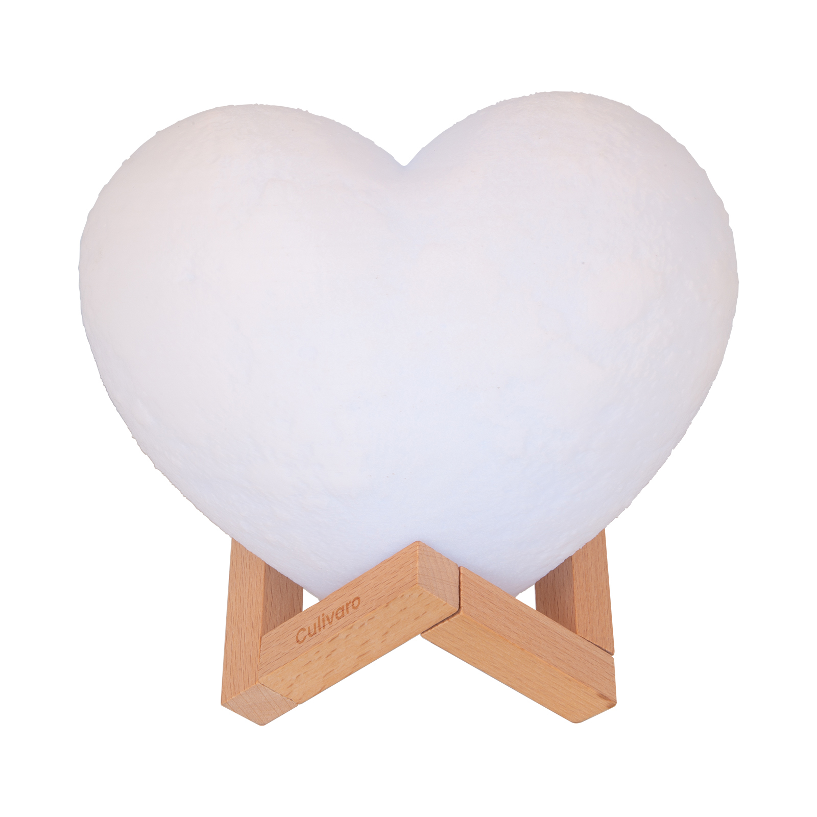 Culivaro Heart-Shaped 3D Printed LED Mood Lamp, 16